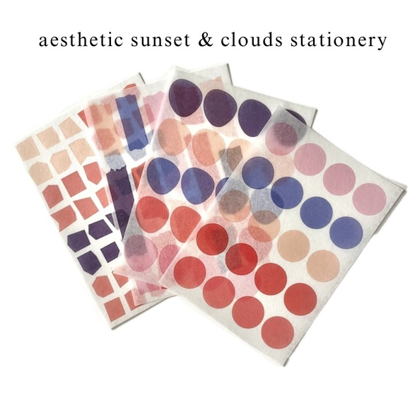 🏷️ aesthetic abstract geometric PET translucent sticker sheet set - Picture 1 of 10